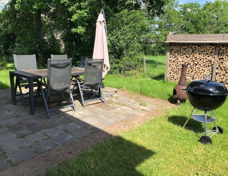 HoogzandStatige Boerderijwoning Met Vrij Uitzicht En Tuin别墅 外观 照片